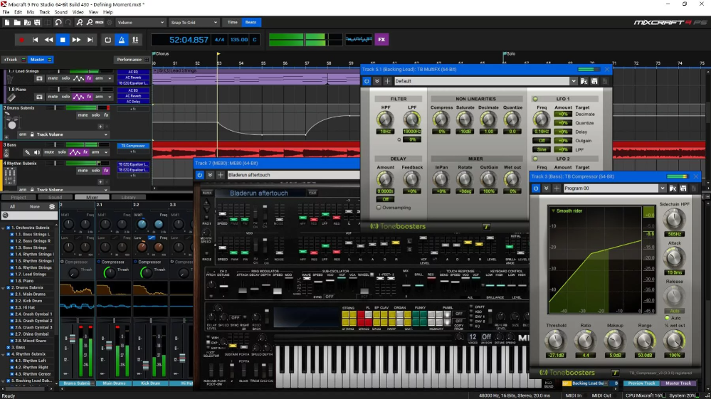 Открыть скриншот программы Acoustica Mixcraft Pro Скриншот Acoustica Mixcraft Pro
