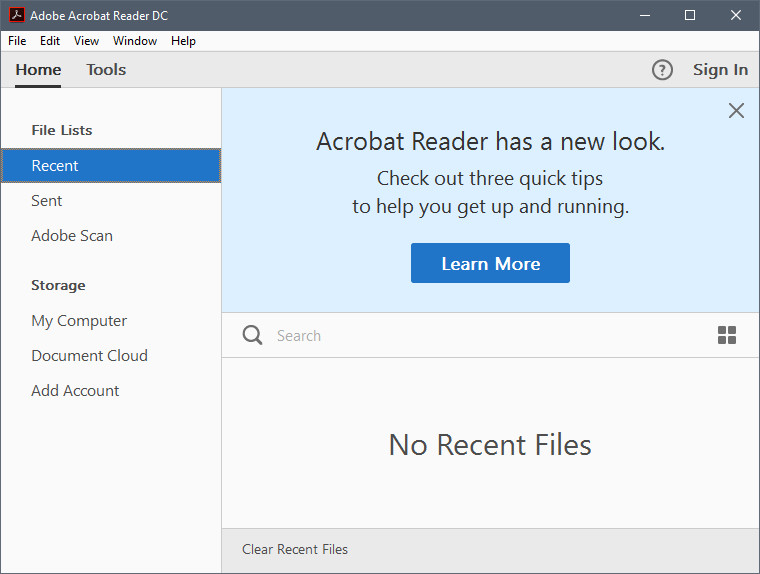 Открыть скриншот программы Adobe Acrobat Reader Скриншот Adobe Acrobat Reader