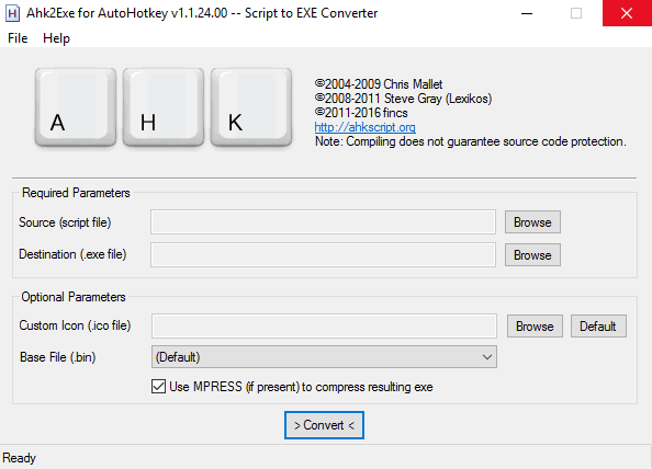 Открыть скриншот программы AutoHotkey Скриншот AutoHotkey