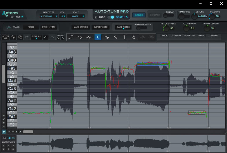 Открыть скриншот программы Antares AutoTune PRO Скриншот Antares AutoTune PRO