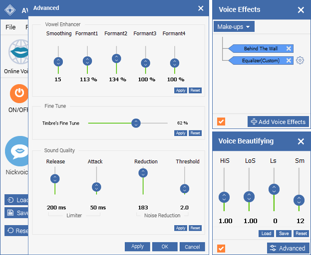 Открыть скриншот программы AV Voice Changer Скриншот AV Voice Changer