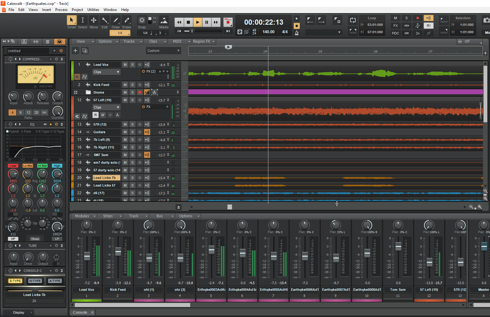 Открыть скриншот программы Cakewalk Sonar by BandLab Скриншот Cakewalk Sonar by BandLab