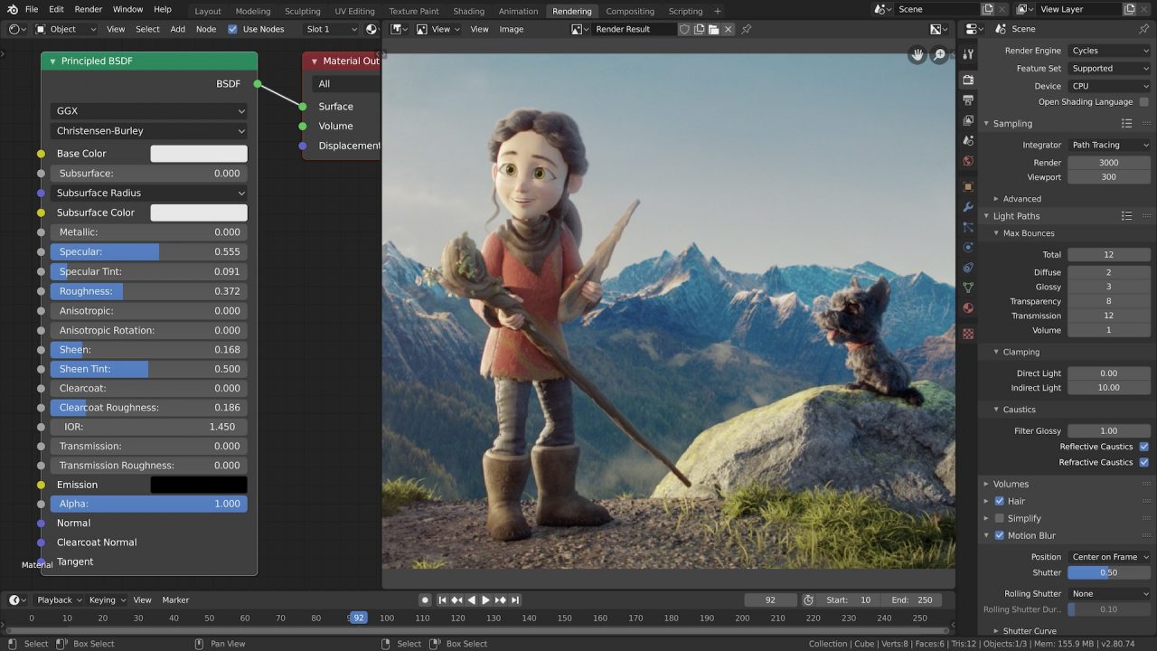 Открыть скриншот программы Blender 3d Скриншот Blender 3d