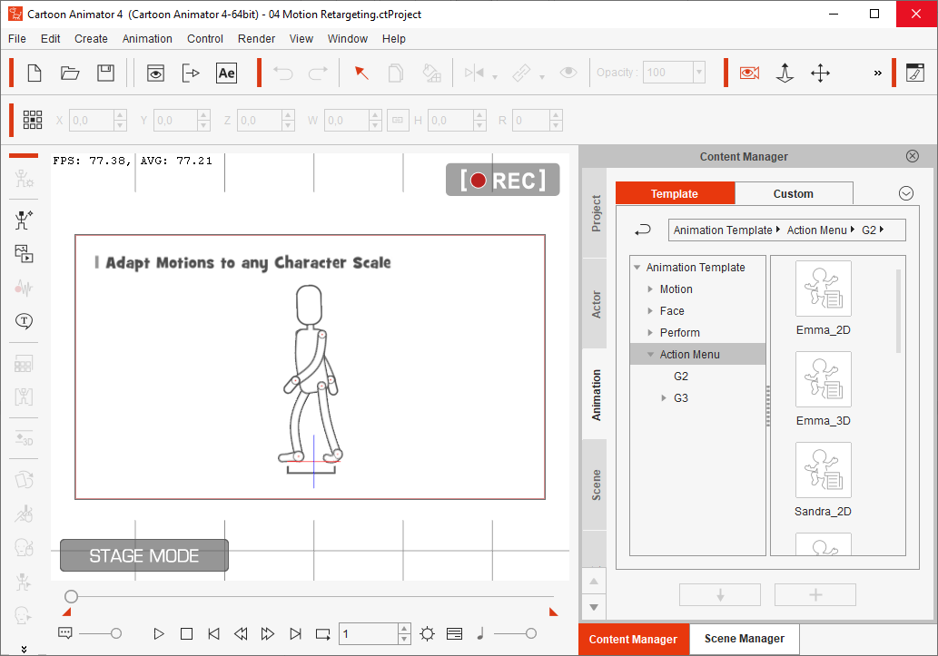 Открыть скриншот программы Cartoon Animator Скриншот Cartoon Animator