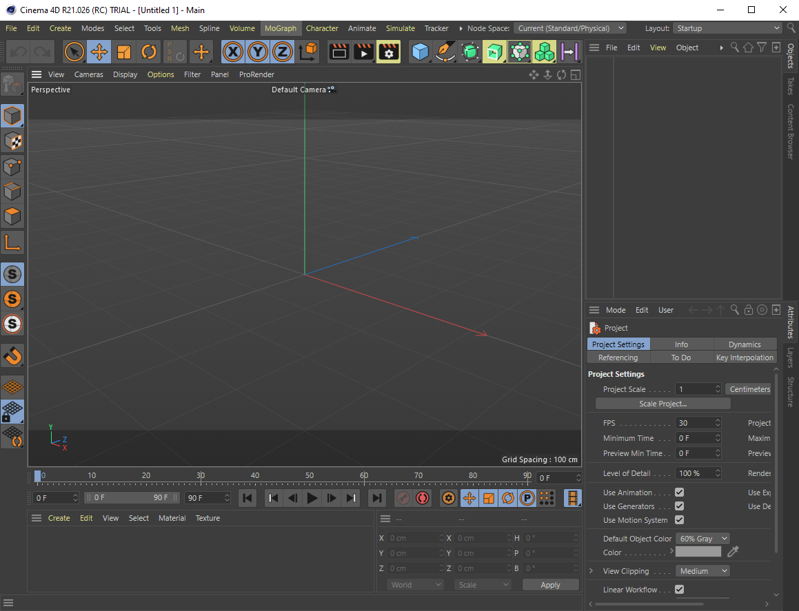 Открыть скриншот программы MAXON Cinema 4D Скриншот MAXON Cinema 4D