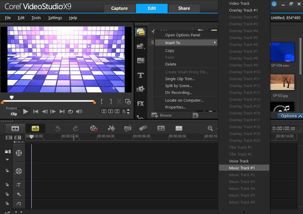 Открыть скриншот программы Corel VideoStudio Скриншот Corel VideoStudio
