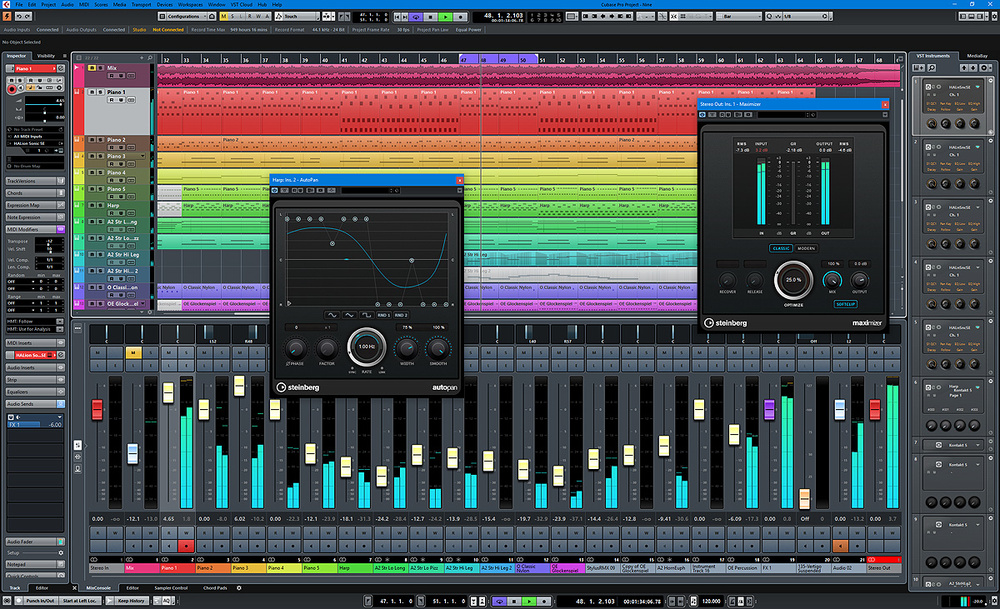 Открыть скриншот программы Steinberg Cubase Скриншот Steinberg Cubase