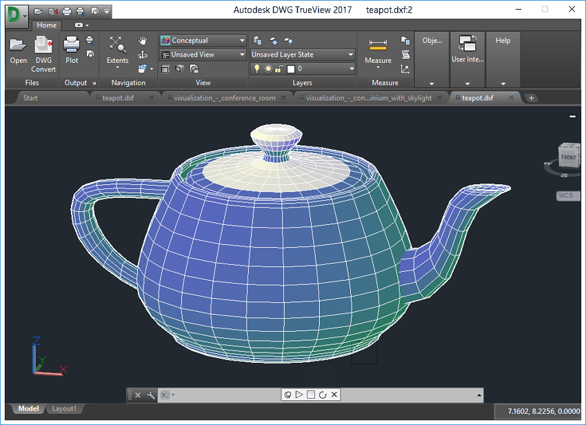 Открыть скриншот программы Autodesk DWG TrueView Скриншот Autodesk DWG TrueView