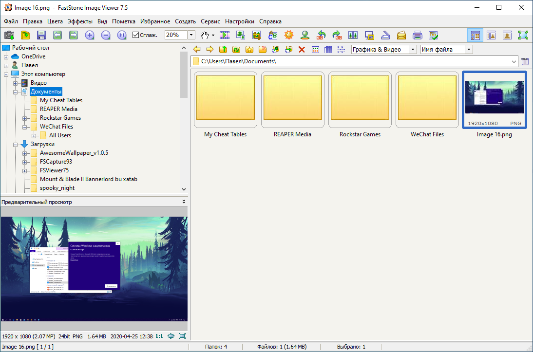 Открыть скриншот программы FastStone Image Viewer Скриншот FastStone Image Viewer