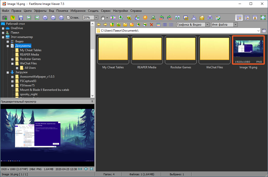 Открыть скриншот программы FastStone Image Viewer Скриншот FastStone Image Viewer