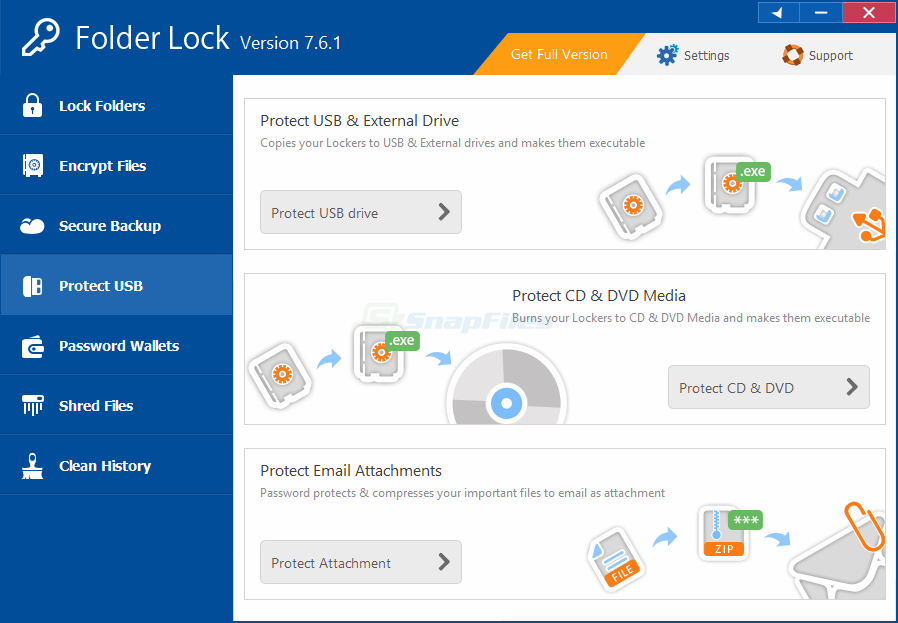 Открыть скриншот программы Folder Lock Скриншот Folder Lock