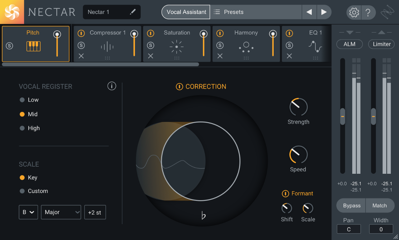 Открыть скриншот программы iZotope Nectar Скриншот iZotope Nectar