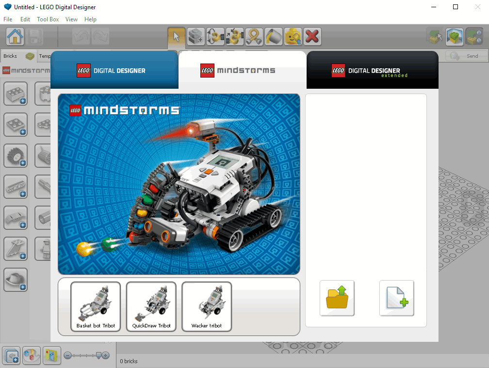 Открыть скриншот программы Lego Digital Designer Скриншот Lego Digital Designer