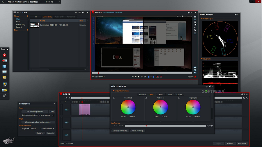 Открыть скриншот программы Lightworks Pro Скриншот Lightworks Pro