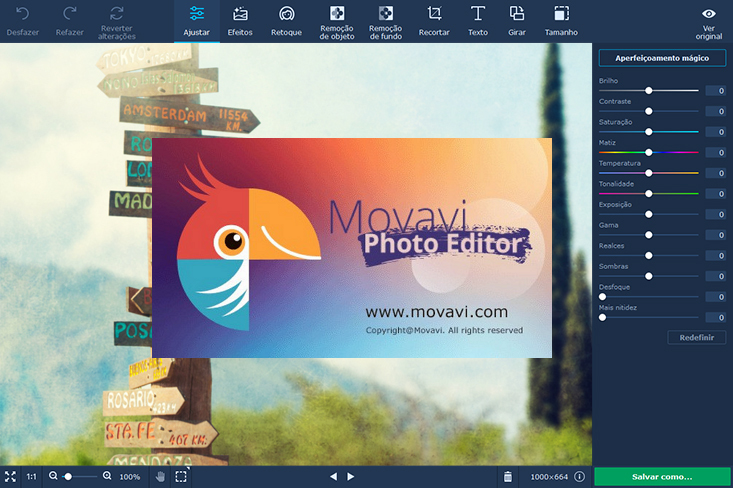 Открыть скриншот программы Movavi Photo Editor Скриншот Movavi Photo Editor