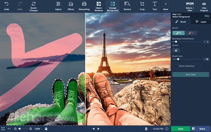 Открыть скриншот программы Movavi Photo Editor Скриншот Movavi Photo Editor