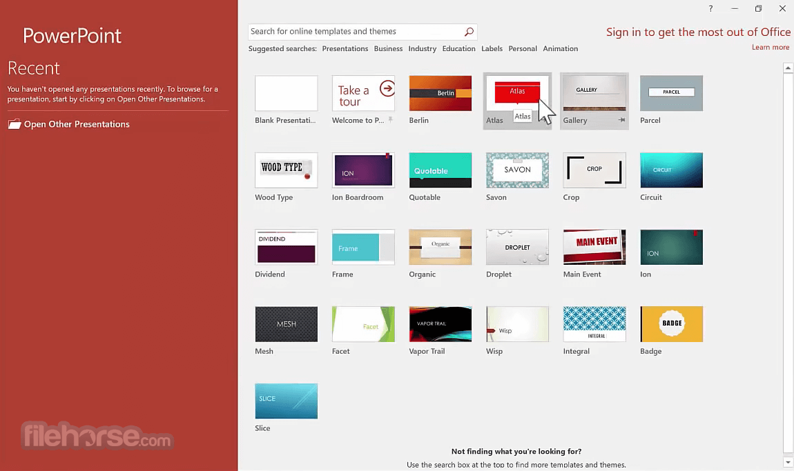 Открыть скриншот программы Microsoft PowerPoint Скриншот Microsoft PowerPoint
