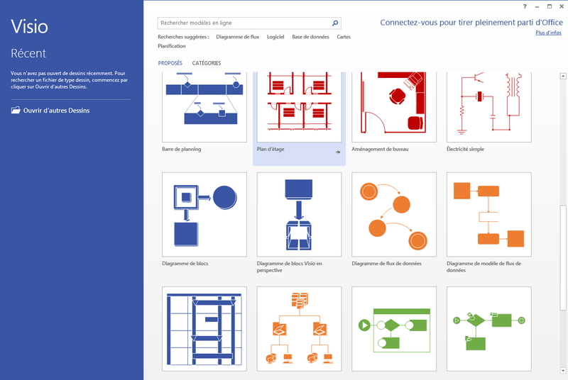 Открыть скриншот программы Microsoft Visio Скриншот Microsoft Visio