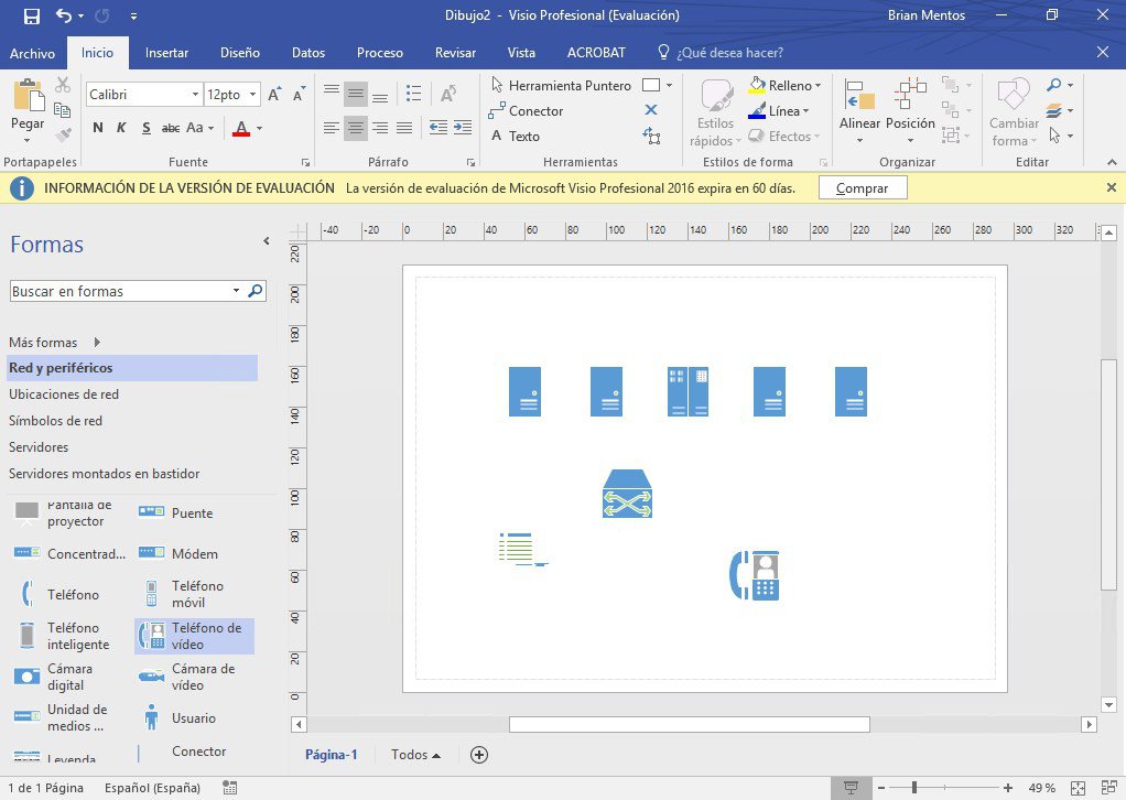 Открыть скриншот программы Microsoft Visio Скриншот Microsoft Visio