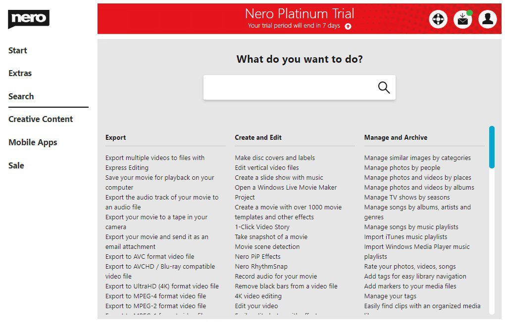 Открыть скриншот программы Nero Burning ROM Скриншот Nero Burning ROM