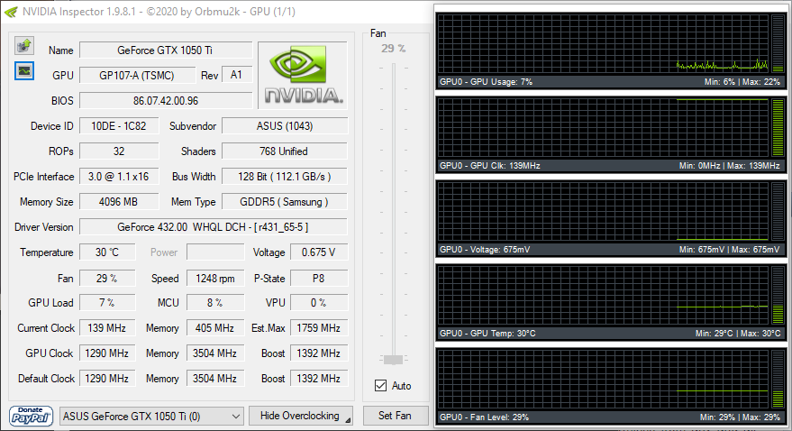 Открыть скриншот программы NVIDIA Inspector Скриншот NVIDIA Inspector
