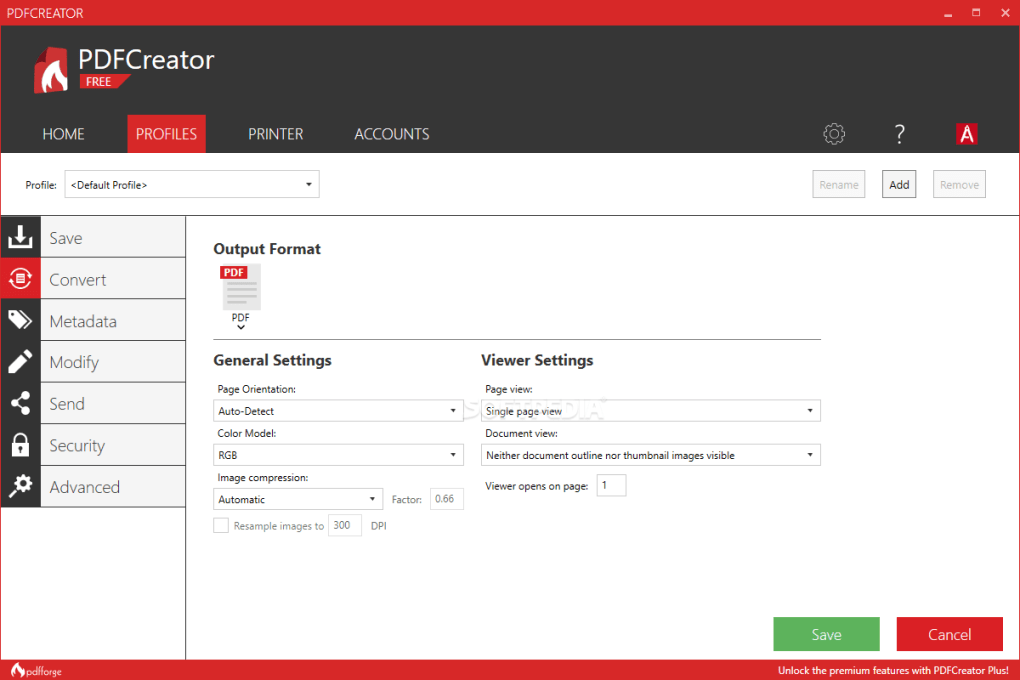 Открыть скриншот программы PDF Creator Скриншот PDF Creator
