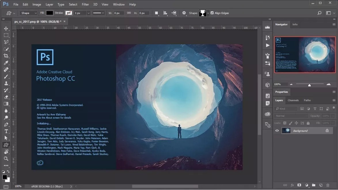 Открыть скриншот программы Adobe Photoshop Скриншот Adobe Photoshop