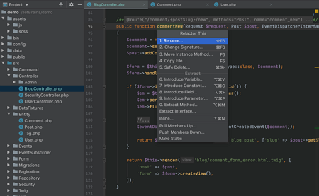 Открыть скриншот программы Jetbrains PhpStorm Скриншот Jetbrains PhpStorm