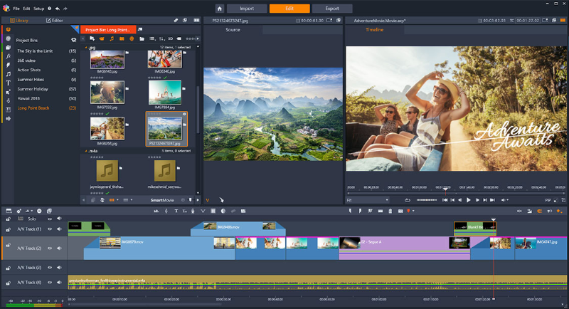 Открыть скриншот программы Pinnacle Studio Скриншот Pinnacle Studio