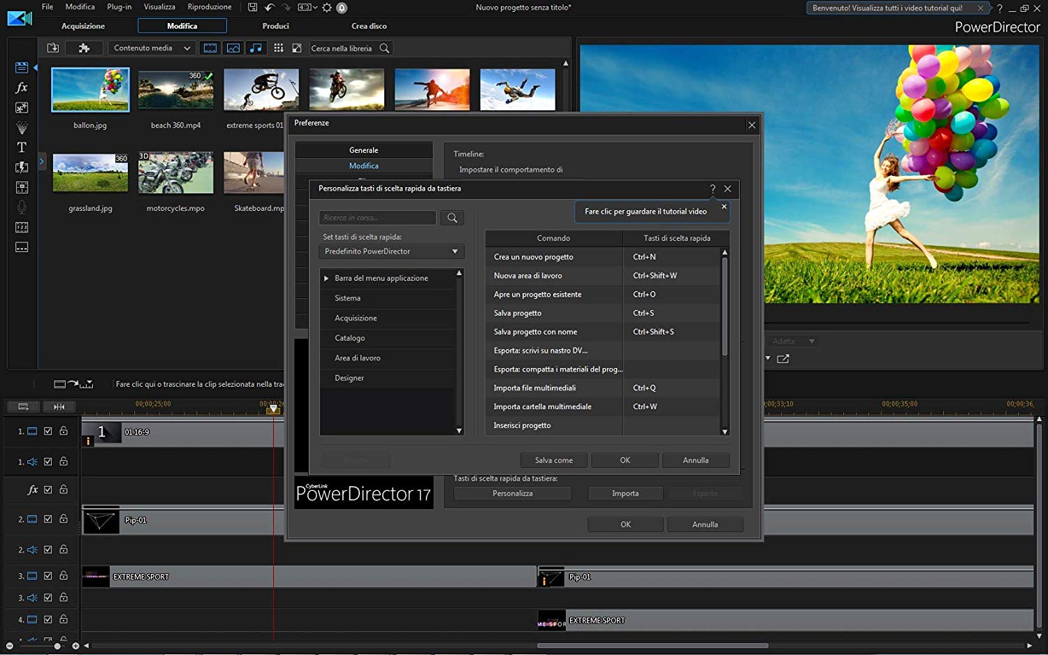 Открыть скриншот программы CyberLink PowerDirector Скриншот CyberLink PowerDirector