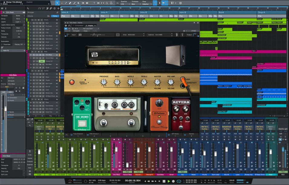 Открыть скриншот программы PreSonus Studio One Скриншот PreSonus Studio One