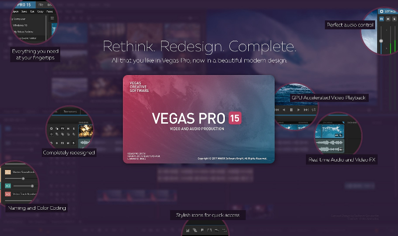 Открыть скриншот программы Sony Vegas Pro Скриншот Sony Vegas Pro