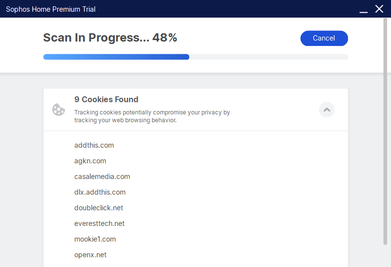 Открыть скриншот программы Sophos Home Скриншот Sophos Home