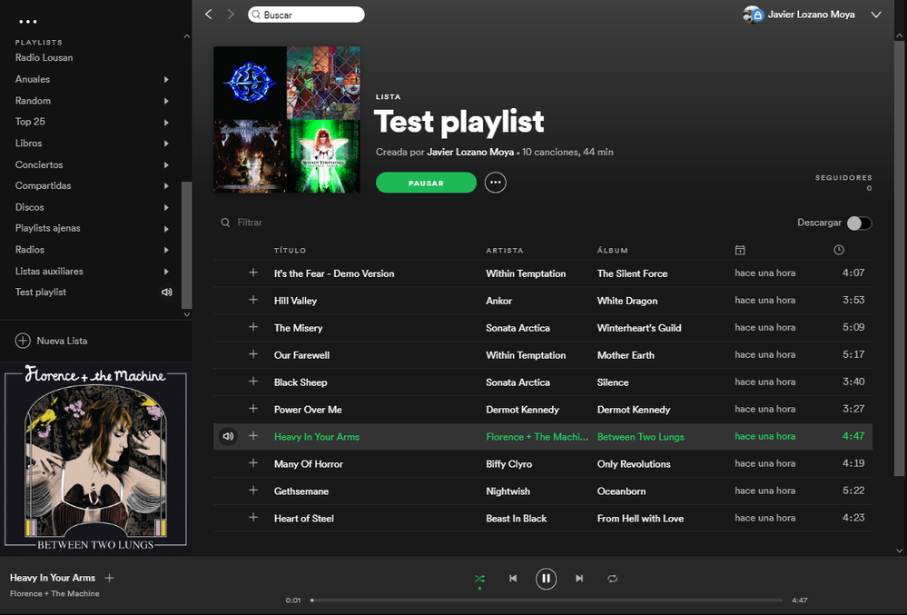 Открыть скриншот программы Spotify Скриншот Spotify