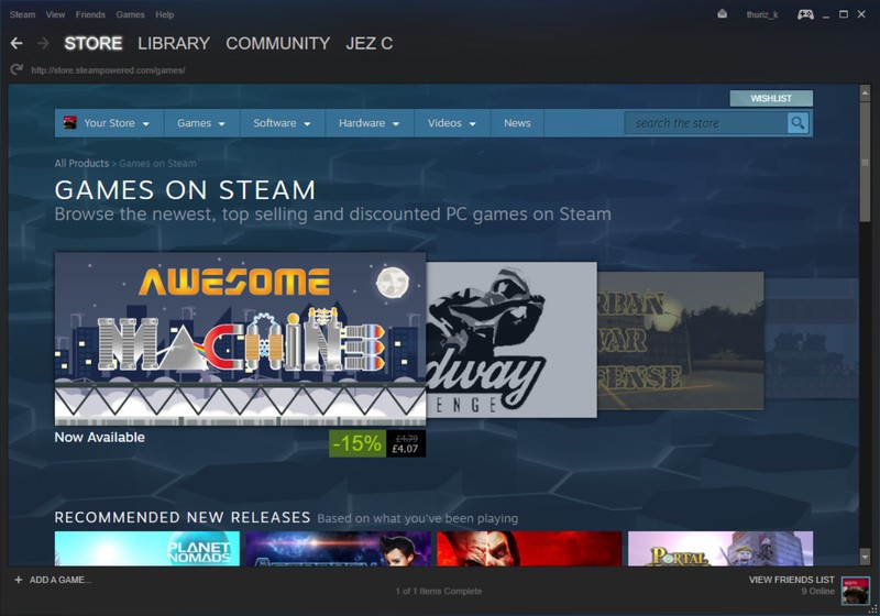 Открыть скриншот программы Steam Скриншот Steam