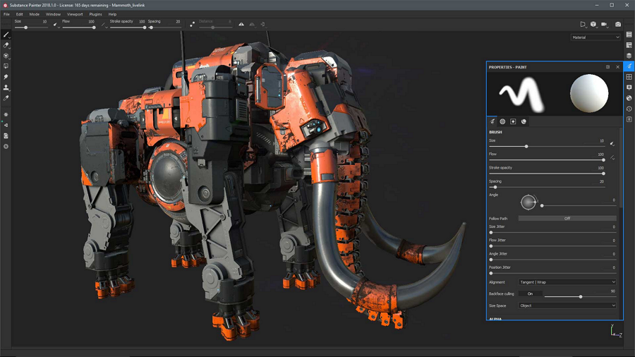 Открыть скриншот программы Substance Painter Скриншот Substance Painter