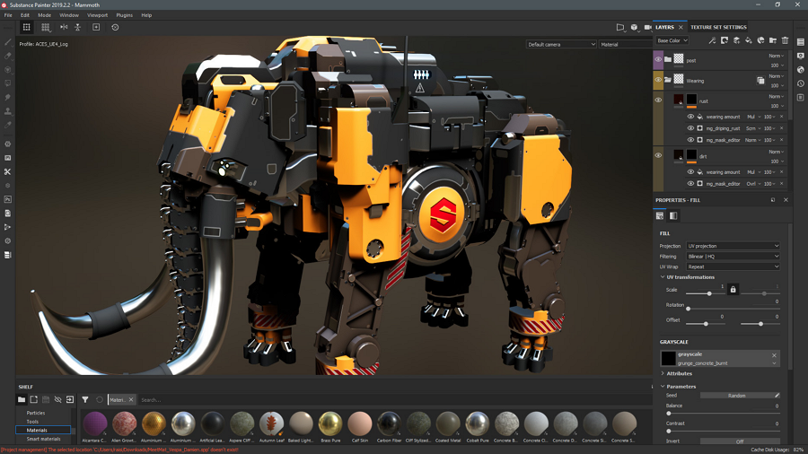 Открыть скриншот программы Substance Painter Скриншот Substance Painter