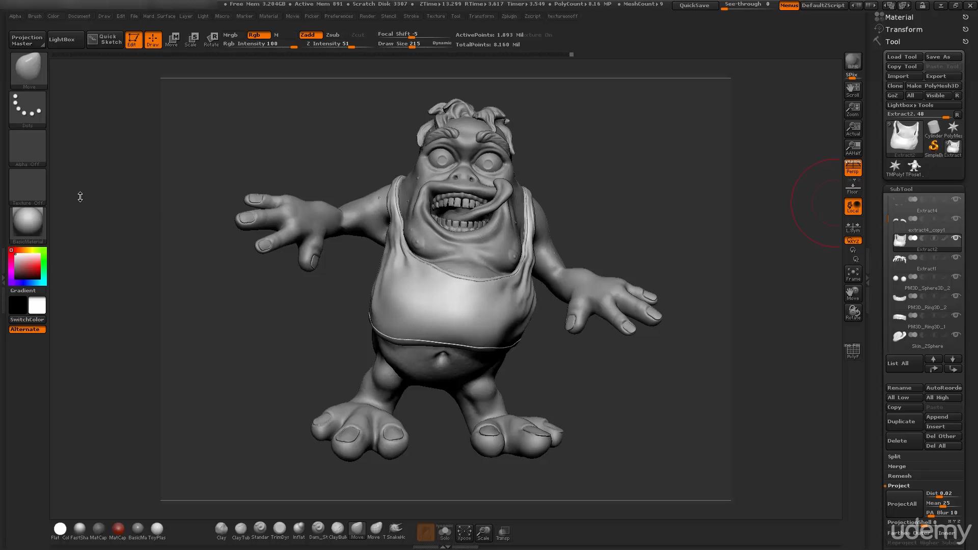 Открыть скриншот программы Pixologic ZBrush 3d Скриншот Pixologic ZBrush 3d