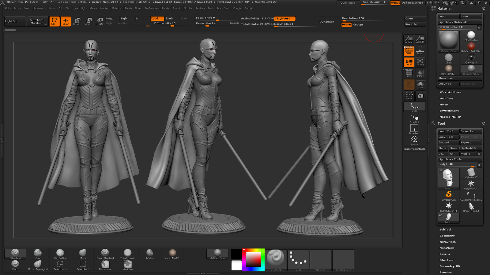 Открыть скриншот программы Pixologic ZBrush 3d Скриншот Pixologic ZBrush 3d